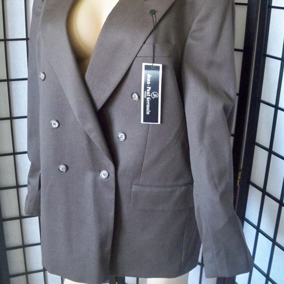 Nwt JEAN PAUL GERMAIN Brown Sport Coat Sz 43L - Picture 3 of 7